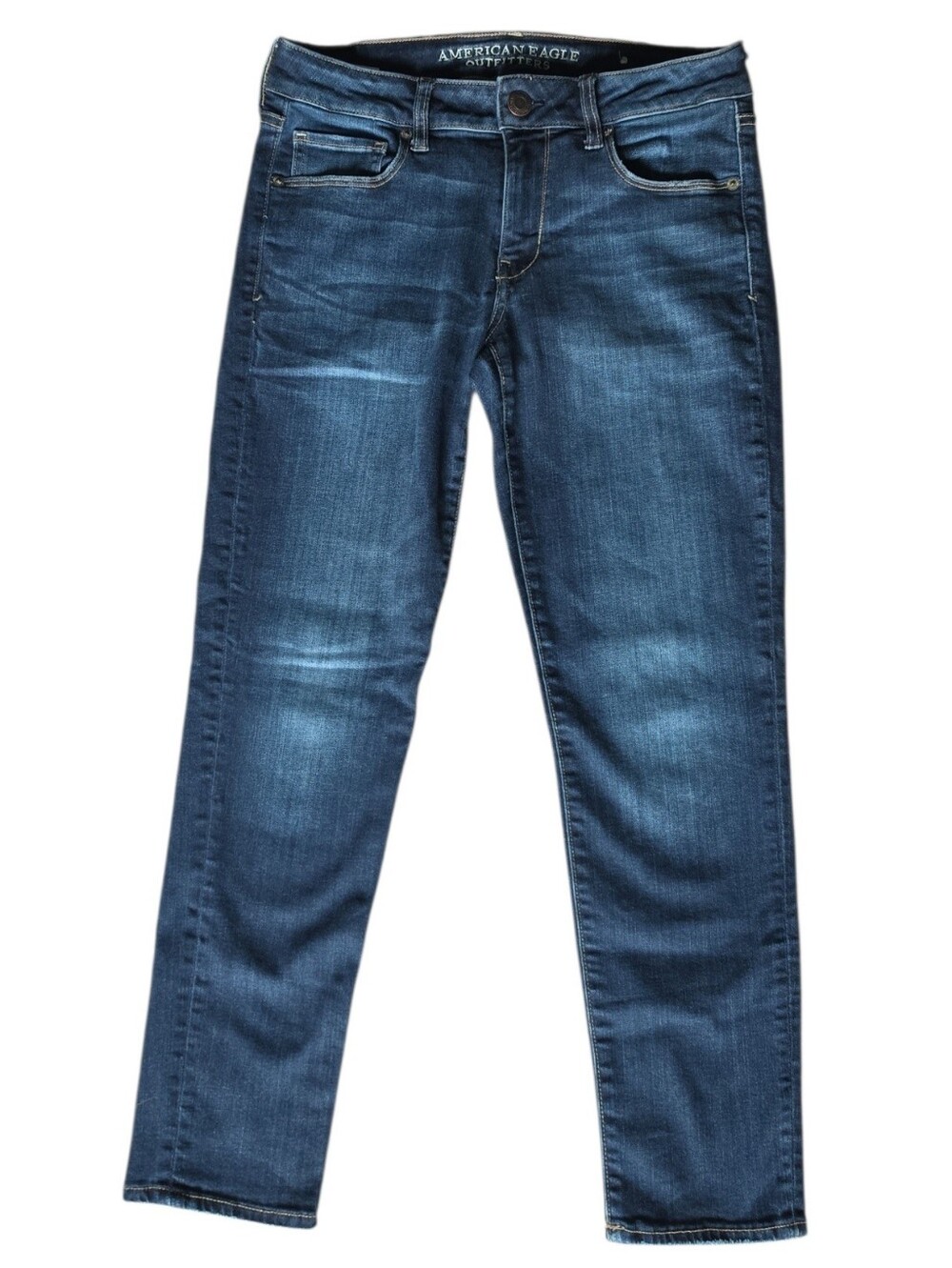 American Eagle Outfitters Dark Wash Skinny Jeans-Women's 8 Short